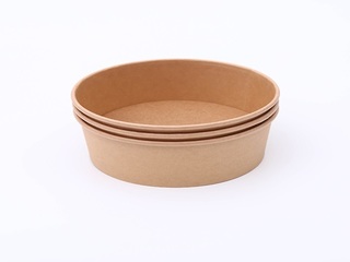 50Pcs Disposable Bowls Kraft Paper Bowls Eco-friendly Tableware